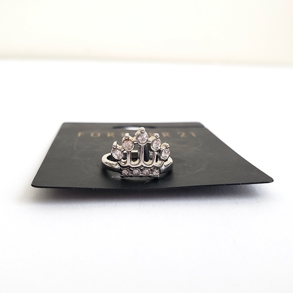 FOREVER 21 Silver Crown Midi Ring // NWT‎ - Picture 5 of 8